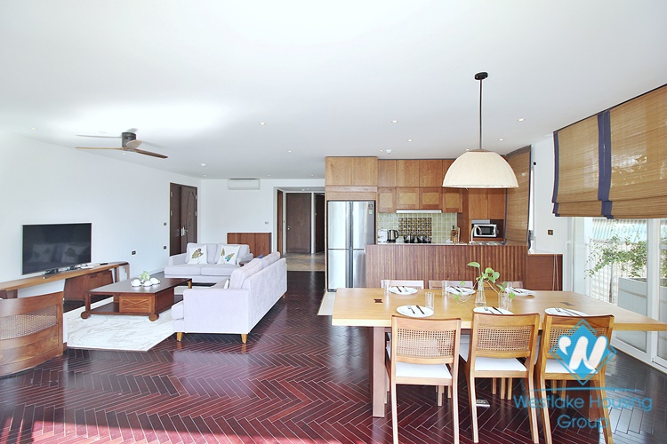 Japanese style 3 beds apartment in To Ngoc Van for lease